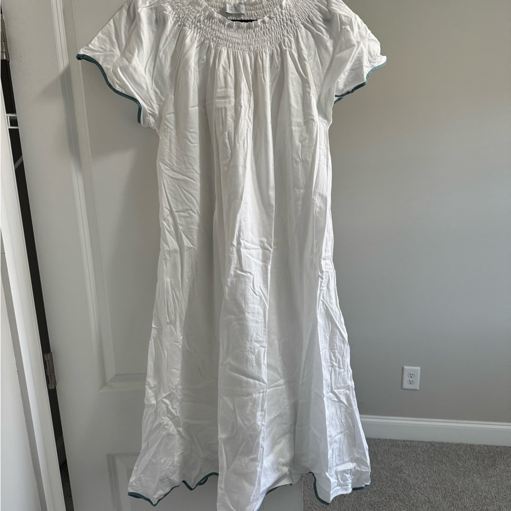 White Smocked Nightgown